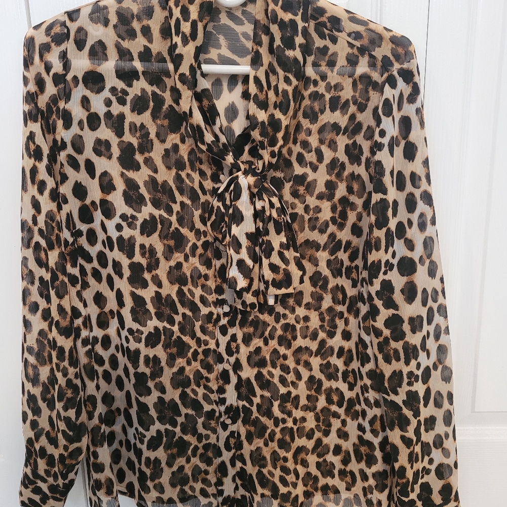 The Limited Animal print long sleeves blouse
